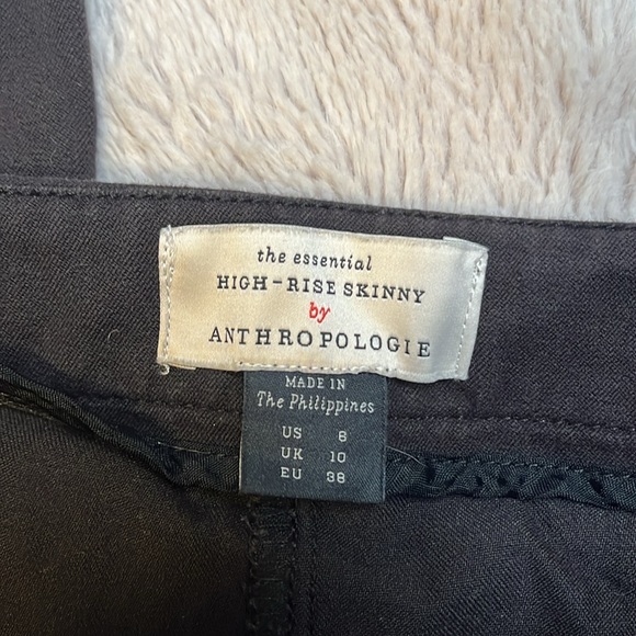 Anthropologie The Essential High-Rise Skinny Front Slit Pants - Picture 4 of 7